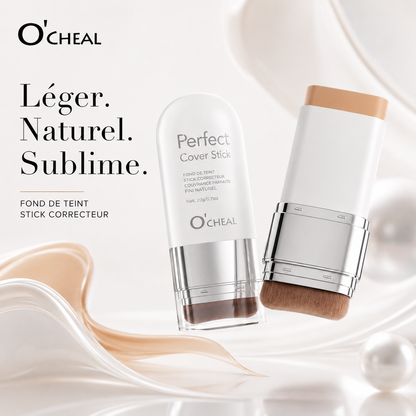 Fond de teint stick correcteur avec pinceau intégré