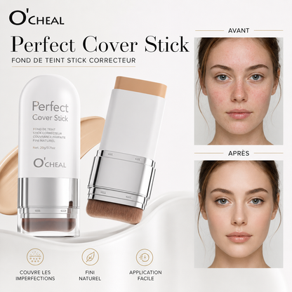 Fond de teint stick correcteur avec pinceau intégré