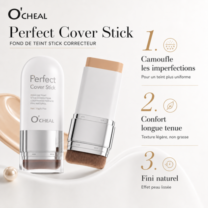 Fond de teint stick correcteur avec pinceau intégré