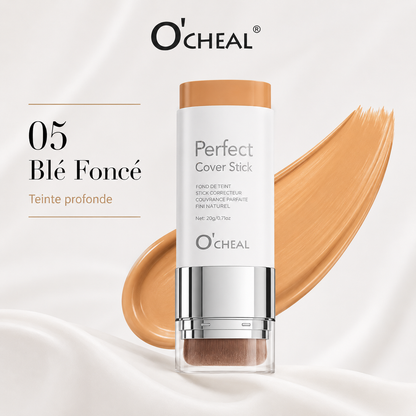 Fond de teint stick correcteur avec pinceau intégré