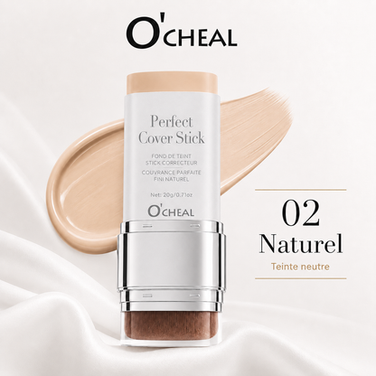 Fond de teint stick correcteur avec pinceau intégré